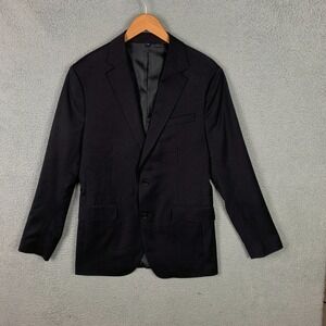 Bonobos‎ Suit Jacket Blazer Men's 38L Black Two Button Stretch Wool Athletic Fit